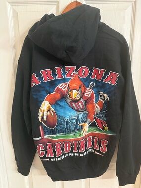 Arizona Cardinals Black Graphic Hoodie - Sz. XL NWT